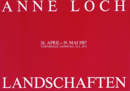 1987 Anne Loch - Landschaften a