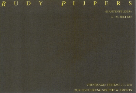 1987 Rudy Pijpers - Kantenfelder a