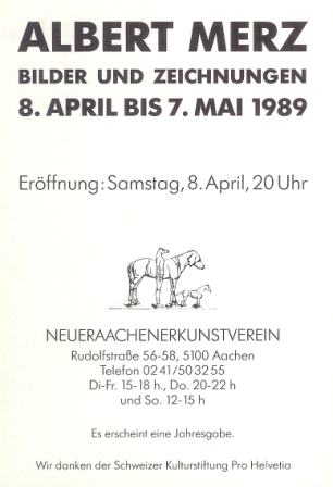 1989 Albert Merz - Bilder und Zeichnungen b