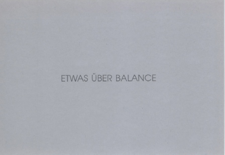 1991 PVH - etwas ueber Balance a