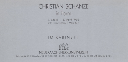 1992 Christian Schanze - in Form b