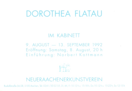 1992 Drorthea Flatau - Die Engel haben keine Lust mehr b
