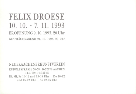 1993 Felix Droese - sterben - nicht ich b