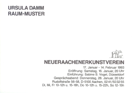1993 Ursula Damm - Raum-Muster c